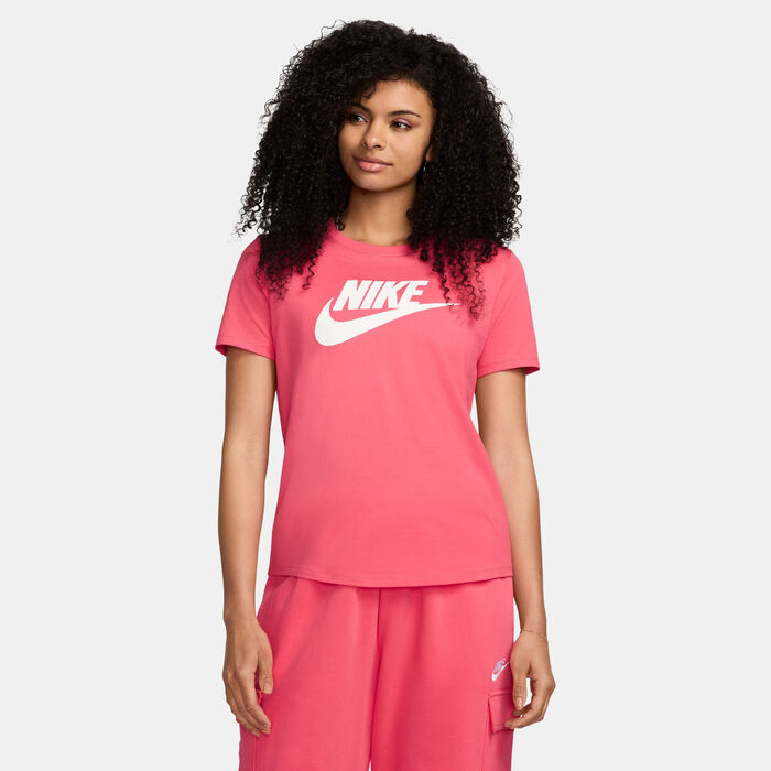 Nike Women's Sportswear Essentials Logo T-Shirt Pink Nike Women's Sportswear Essentials Logo T-Shirt Pink image number 0