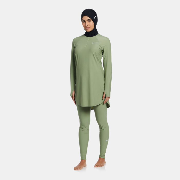 Nike Swim Women's Victory Full-Coverage Solid Swimming Tunic Green Nike Swim Women's Victory Full-Coverage Solid Swimming Tunic Green image number 2