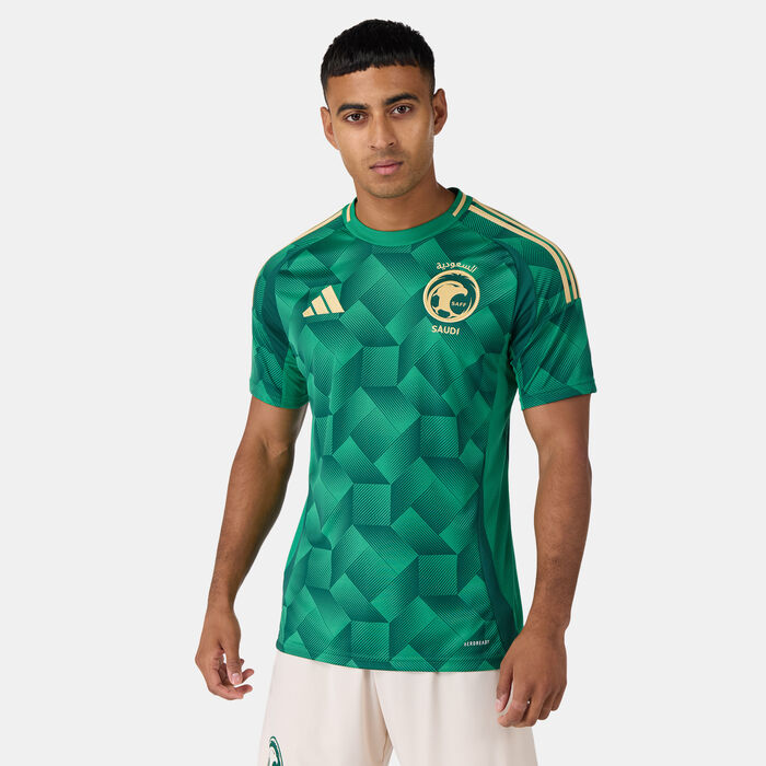 adidas Men's Saudi Arabia 24 Home Replica Football Jersey Green adidas Men's Saudi Arabia 24 Home Replica Football Jersey Green image number 0