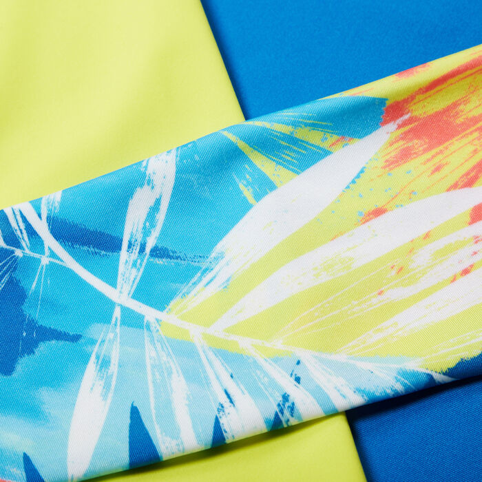 Speedo Kids' Printed Long Sleeve Swimming Rashguard Blue image number 3