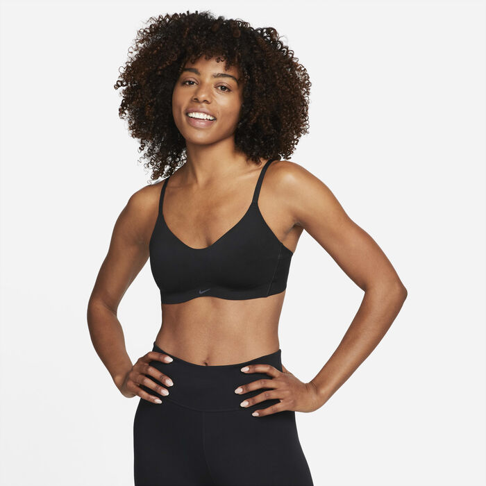 Nike Women's Dri-FIT Alate Minimalist Light-Support Training Sports Bra Black Nike Women's Dri-FIT Alate Minimalist Light-Support Training Sports Bra Black image number 0