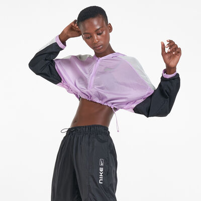 Nike Women's Air Cropped Jacket Purple Nike Women's Air Cropped Jacket Purple