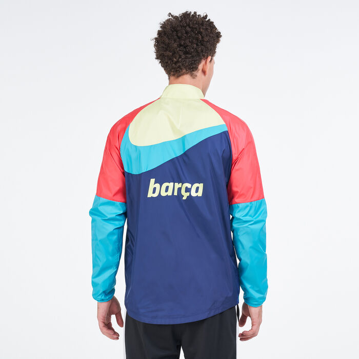 Nike Men's F.C. Barcelona Academy AWF Football Jacket Blue Nike Men's F.C. Barcelona Academy AWF Football Jacket Blue image number 1
