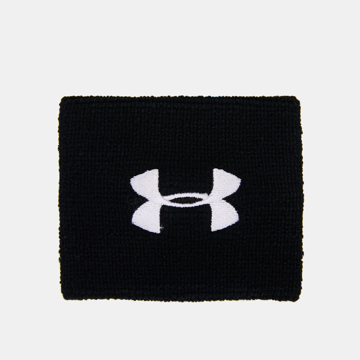 Under Armour Men's Performance Wristbands (2 Pack) Black Under Armour Men's Performance Wristbands (2 Pack) Black image number 0