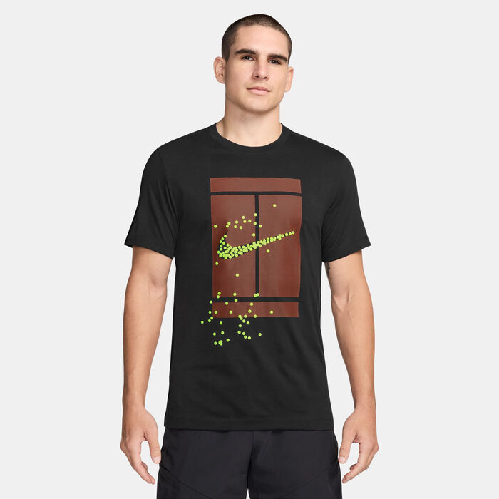Nike Men's Court Tennis Graphic T-Shirt Black image number 0