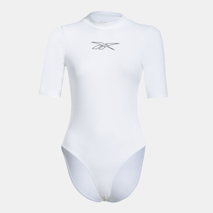 Reebok Women's Studio Bodysuit White image number 0
