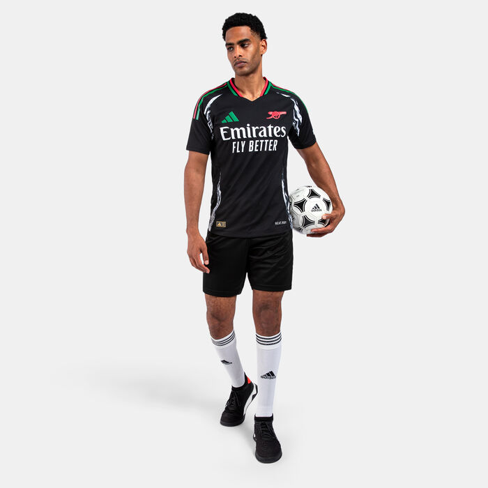 adidas Men's Arsenal 24/25 Authentic Away Football Jersey Black image number 2