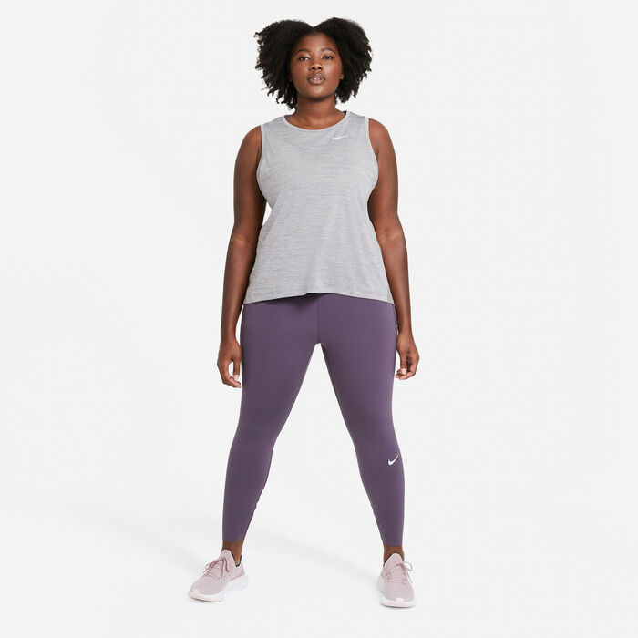 Nike Women's Epic Luxe Leggings (Plus Size) Purple Nike Women's Epic Luxe Leggings (Plus Size) Purple image number 2