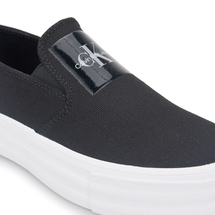 Calvin Klein Women's Bold Vulcanised Flatfrom Slip On Shoe Black Calvin Klein Women's Bold Vulcanised Flatfrom Slip On Shoe Black image number 4