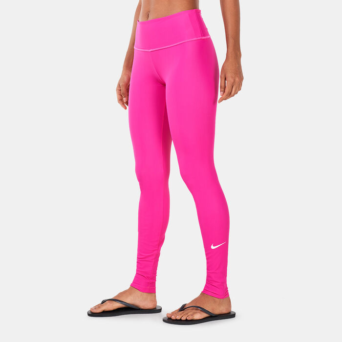 Nike Swim Women's Slim Fit Swimming Leggings Pink Nike Swim Women's Slim Fit Swimming Leggings Pink image number 0