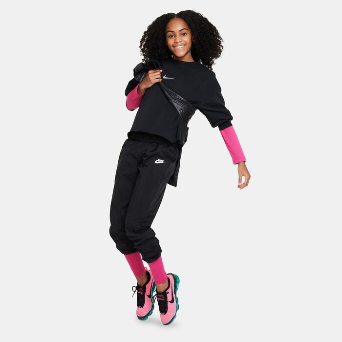 Nike Kids' Sportswear Dri-FIT Sweatshirt Black Nike Kids' Sportswear Dri-FIT Sweatshirt Black image number 2