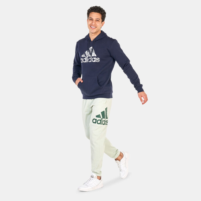 adidas Men's Liquid Foil Graphic Pullover Hoodie Blue adidas Men's Liquid Foil Graphic Pullover Hoodie Blue image number 2
