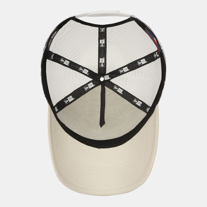 New Era Men's MLB New York Yankees A-Frame Trucker Cap Beige New Era Men's MLB New York Yankees A-Frame Trucker Cap Beige image number 2