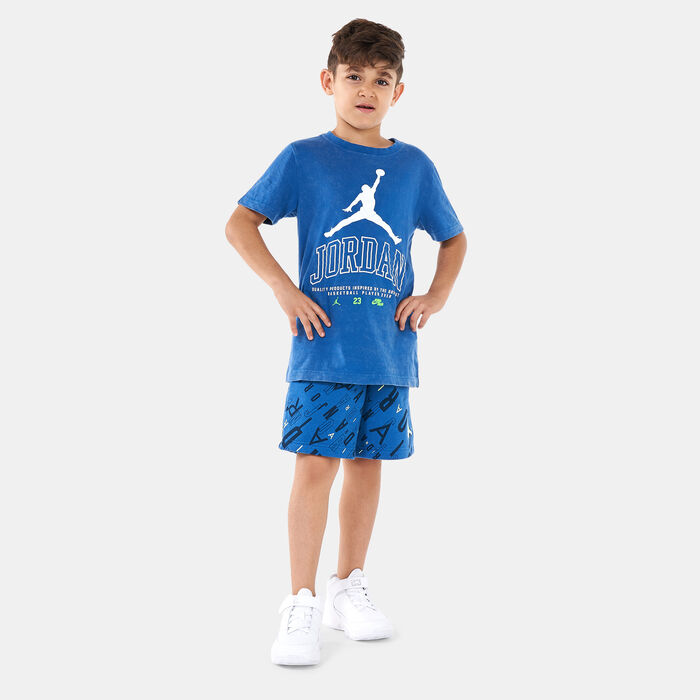 Jordan Kids' Essentials HBR Shorts Blue Jordan Kids' Essentials HBR Shorts Blue image number 2