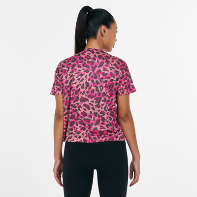 adidas Women's Fast Primeblue Graphic T-Shirt Pink