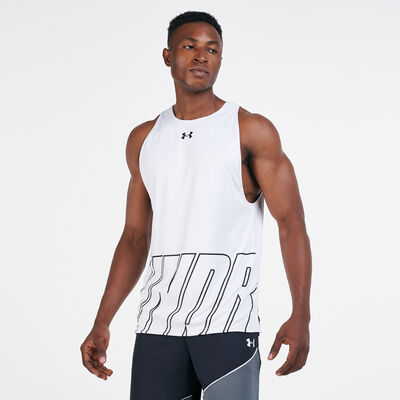 Under Armour Men's Baseline Reversible Tank Top White Under Armour Men's Baseline Reversible Tank Top White
