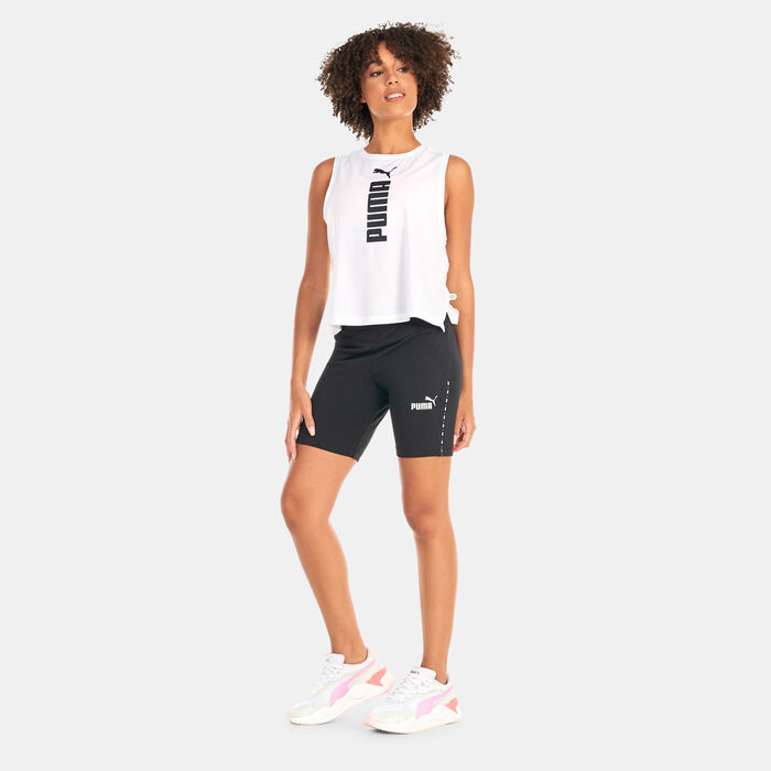 PUMA Women's POWER Short Leggings Black PUMA Women's POWER Short Leggings Black image number 2