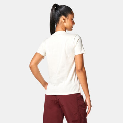 Converse Women's Wordmark Logo T-Shirt Beige