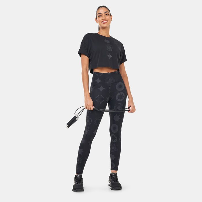 adidas Women's Train Icons Print T-Shirt Black adidas Women's Train Icons Print T-Shirt Black image number 2