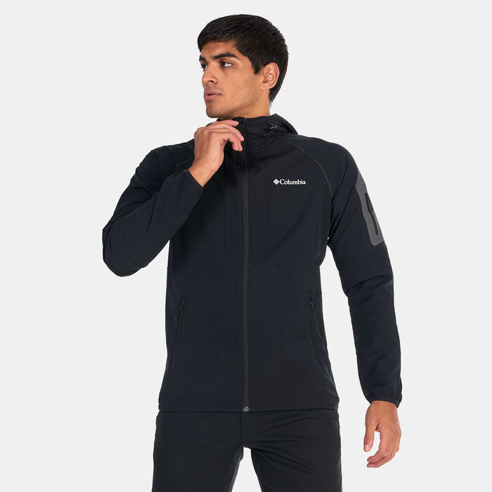 Columbia Men's Tall Heights™ Hooded Softshell Jacket Black Columbia Men's Tall Heights™ Hooded Softshell Jacket Black image number 0
