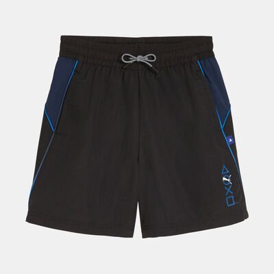PUMA Kids' x PlayStation Woven Shorts Black