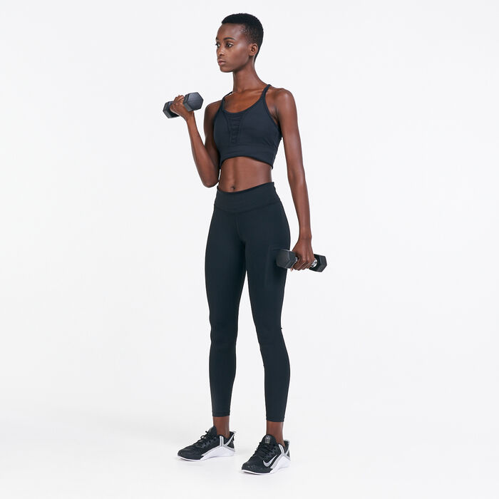 Nike Women's Dri-FIT Tank Top Black Nike Women's Dri-FIT Tank Top Black image number 2