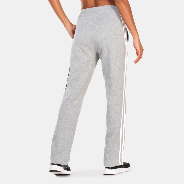 adidas Women's 3-Stripes Chenille Flower Patch Track Pants Grey adidas Women's 3-Stripes Chenille Flower Patch Track Pants Grey image number 1