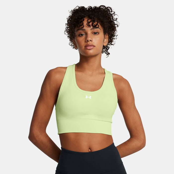 Under Armour Women's Vanish Seamless Medium-Support Training Sports Bra Green Under Armour Women's Vanish Seamless Medium-Support Training Sports Bra Green image number 0