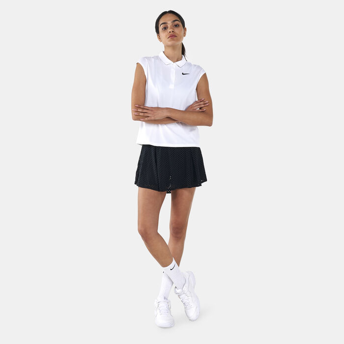 Nike Women's Court Victory Tennis Polo Shirt White Nike Women's Court Victory Tennis Polo Shirt White image number 2