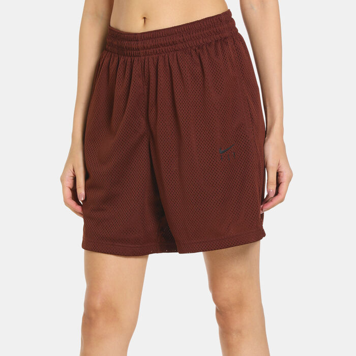 Nike Women's Swoosh Fly Basketball Shorts Brown Nike Women's Swoosh Fly Basketball Shorts Brown image number 3