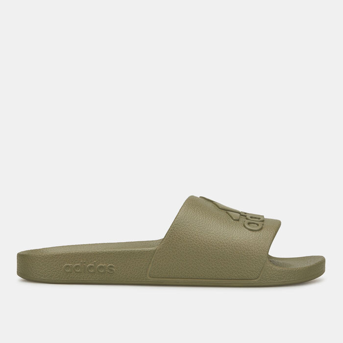 adidas Men's Adilette Aqua Slides Green adidas Men's Adilette Aqua Slides Green image number 1
