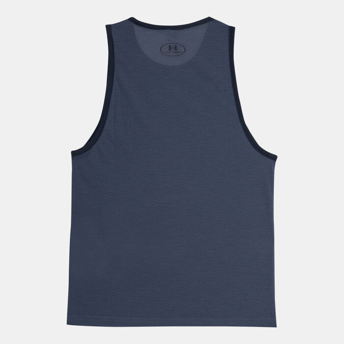Under Armour Kids' Threadborne Siro Tank Top Grey Under Armour Kids' Threadborne Siro Tank Top Grey image number 1