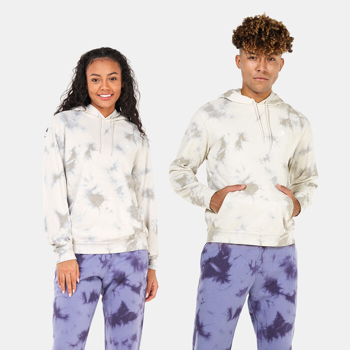 Converse Go-To Star Chevron Washed Hoodie White Converse Go-To Star Chevron Washed Hoodie White image number 0