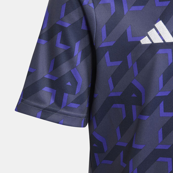 adidas Kids' Real Madrid Pre-Match Football Jersey Multi adidas Kids' Real Madrid Pre-Match Football Jersey Multi image number 2