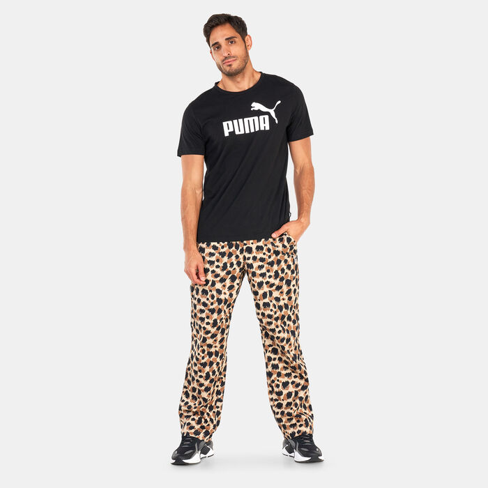 PUMA Men's DOWNTOWN Printed Woven Pants Brown PUMA Men's DOWNTOWN Printed Woven Pants Brown image number 2
