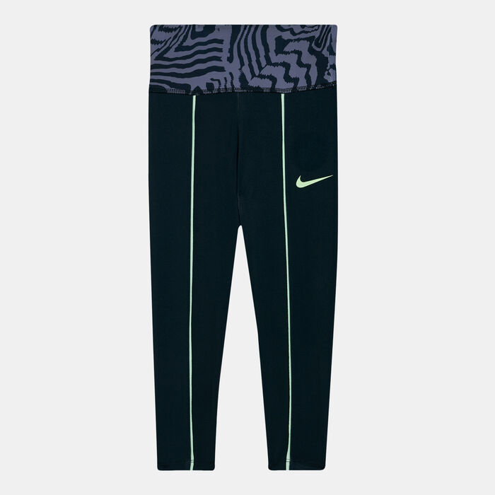 Nike Kids' Electric Zebra Leggings Black image number 0