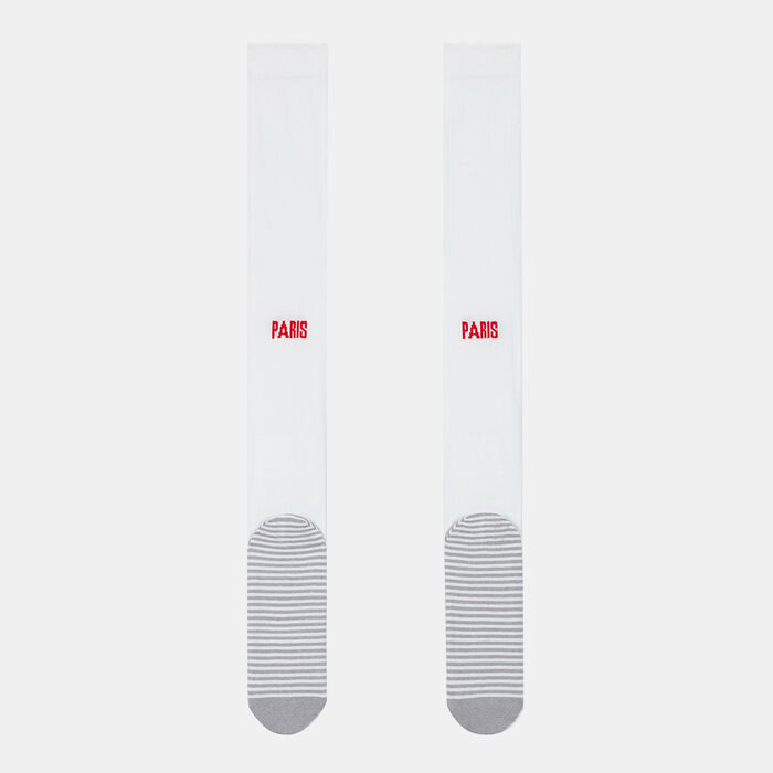 Nike Men's Paris Saint-Germain Strike Goalkeeper Football Over-The-Calf Socks White image number 2