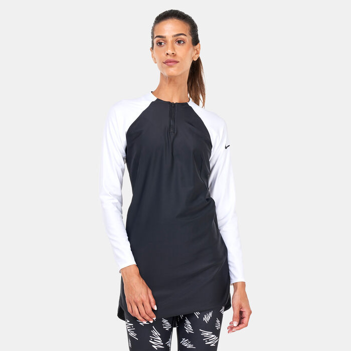 Nike Swim Women's Victory Swimming T-Shirt Black Nike Swim Women's Victory Swimming T-Shirt Black image number 0