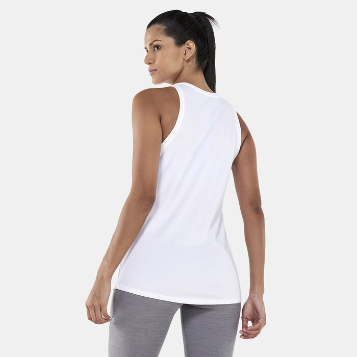 Nike Women's Dri-FIT V-Day Tank Top White Nike Women's Dri-FIT V-Day Tank Top White image number 1