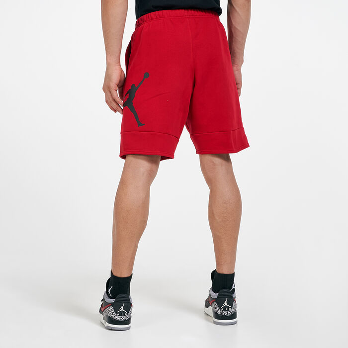 Jordan Men's Jumpman Air Fleece Shorts Red image number 1
