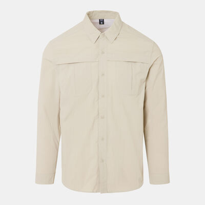 Sun and Sand Sports Men's Outdoor Long-Sleeve Shirt Beige