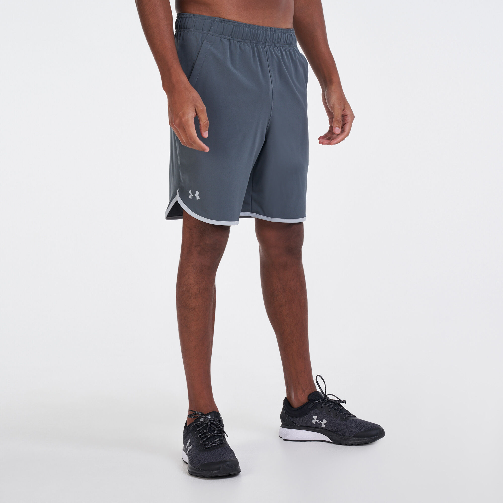 Buy Under Armour Men s UA HIIT Woven Shorts Grey in Qatar SSS