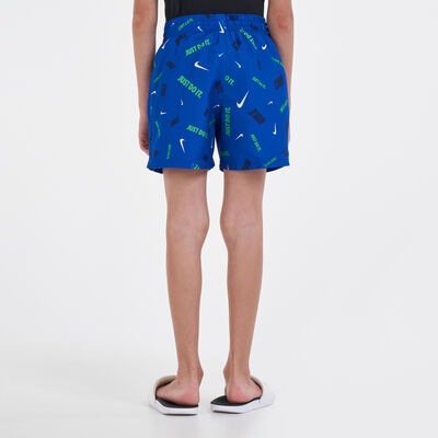 Nike Swim Kids' Logofetti Lap 4-inch Shorts Blue