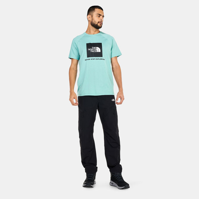 The North Face Men's Raglan Redbox T-Shirt Green The North Face Men's Raglan Redbox T-Shirt Green image number 2