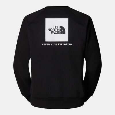 The North Face Men's Raglan Redbox Sweatshirt Black The North Face Men's Raglan Redbox Sweatshirt Black