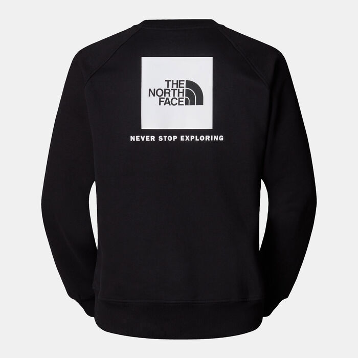 The North Face Men's Raglan Redbox Sweatshirt Black The North Face Men's Raglan Redbox Sweatshirt Black image number 1