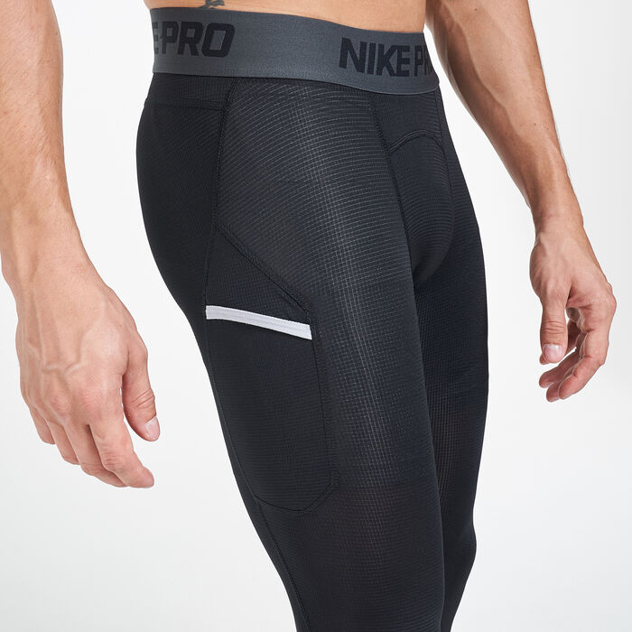 Nike Men's Pro 3/4 Basketball Tights Black Nike Men's Pro 3/4 Basketball Tights Black image number 3