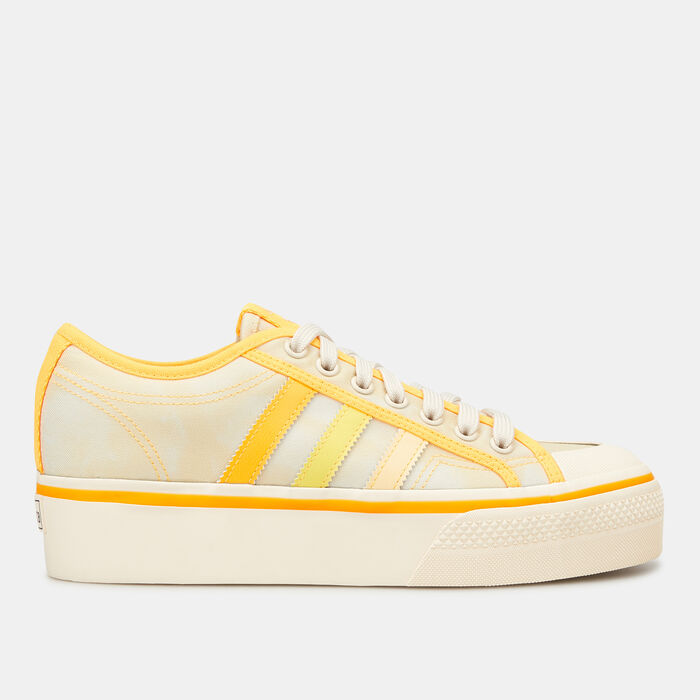 adidas Originals Women's Nizza Platform Shoe yellow image number 0