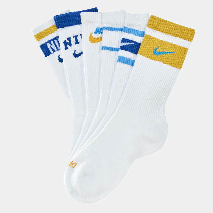 Nike Kids' Everyday Plus Cushioned Crew Socks (6 Pack) White Nike Kids' Everyday Plus Cushioned Crew Socks (6 Pack) White image number 0