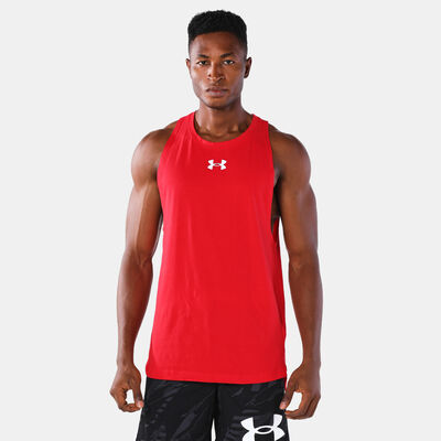 Under Armour Men's Baseline Cotton Tank Top Red Under Armour Men's Baseline Cotton Tank Top Red